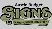 Austin Budget Signs